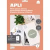 Apli - 10 Étiquettes brillantes qualité photo - A4 - coins droits