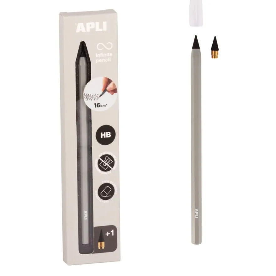 Apli - Crayon éternel - HB - gris