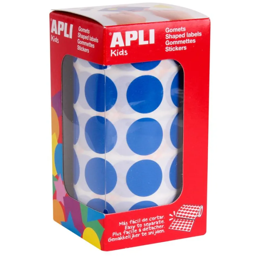 Apli - Gommettes rouleau - bleu