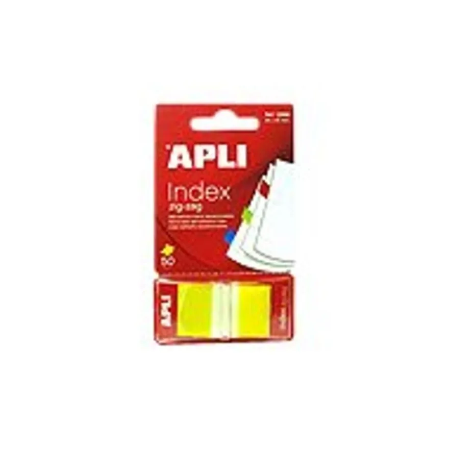 Apli - Marque-pages (Index) - 25 x 45 mm - jaune