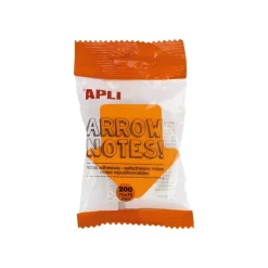 Apli - Notes adhésives flèches 70 x 70 mm - bloc de 200 feuilles couleurs vives