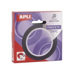 Apli - Ruban adhésif magnétique - 19 mm x 2,5 m - noir