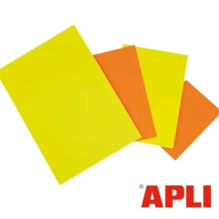 Apli Agipa - 10 cartons fluo effaçables - A4 - 780 g/m²