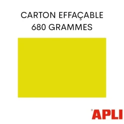 Apli Agipa - 10 cartons fluo effaçables - A4 - 780 g/m²