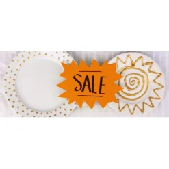 Apli Agipa - 10 éclatés fluo effaçables - jaune/orange - 12 x 16 cm