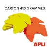 Apli Agipa - 50 flèches fluo - jaune/orange - 12 x 16 cm