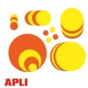 Apli Agipa - 50 flèches fluo non effaçables - jaune/orange - 12 x 16 cm