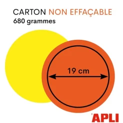 Apli Agipa - 50 flèches fluo non effaçables - jaune/orange - 12 x 16 cm