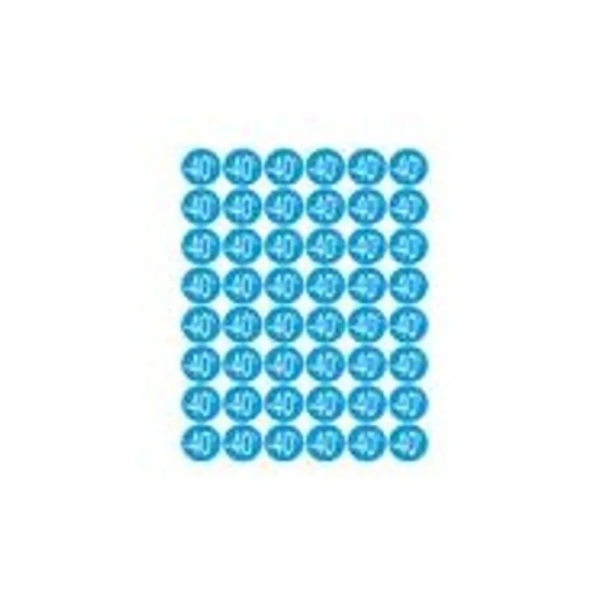 Apli Agipa - 192 Pastilles adhésives - étiquettes remise -40% - bleu