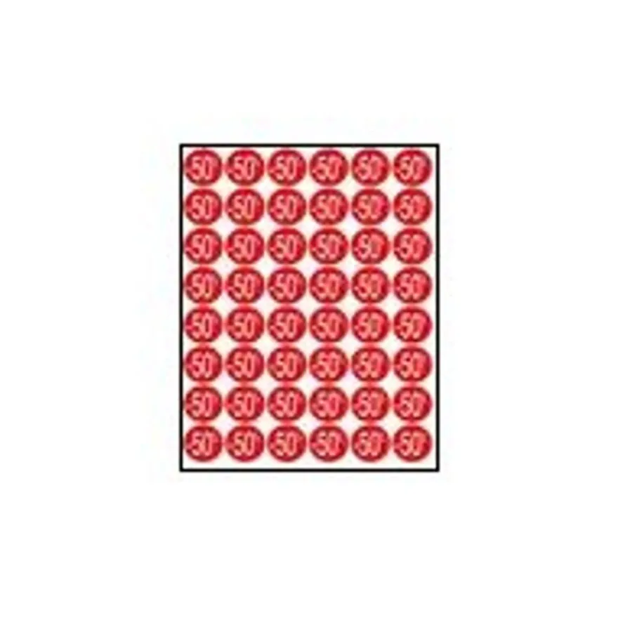 Apli Agipa - 192 Pastilles adhésives - étiquettes remise -50% - rose pastel