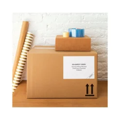 Apli Agipa - 20 Étiquettes adhésives blanches multi-usages - 210 x 148 mm - coins droits - réf 12918