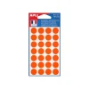 Apli Agipa - 168 Étiquettes oranges rondes - 28 x 6 mm - diamètre 15 mm - réf 111845