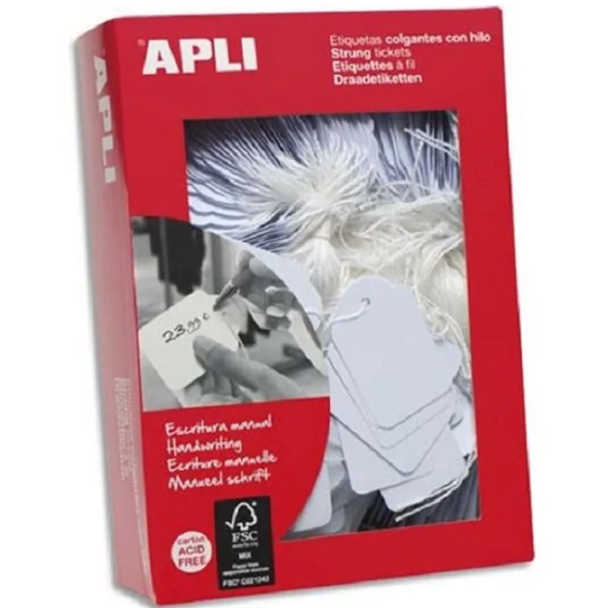 Apli Agipa - 200 Étiquettes pour bijoux - 15 x 24 mm