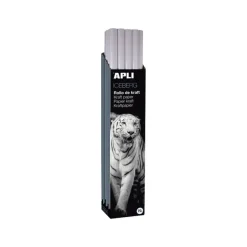 Apli Agipa - Papier cadeau kraft - 100 cm x 3 m - 70 g/m² - blanc