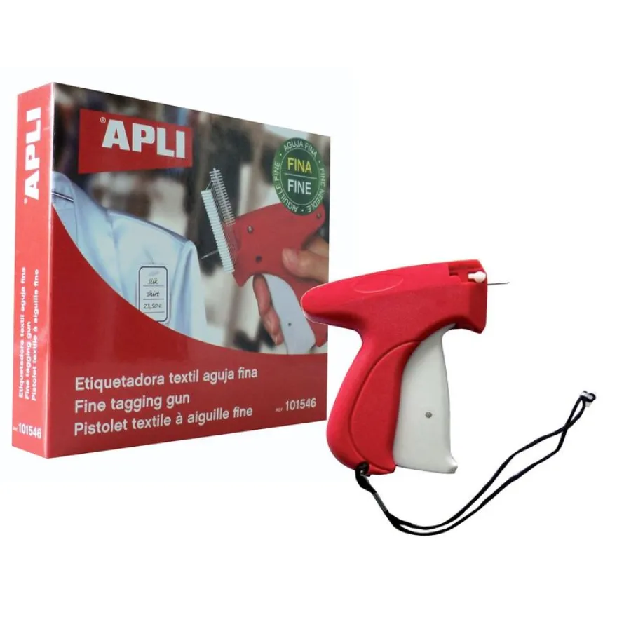 Apli Agipa - Pistolet d'étiquetage textile - aiguilles fines