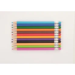APLI Color Click - Étui de 12 porte-mines multicouleurs avec capuchons numérotés - taille-crayon et recharges.