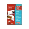 Apli DECAdry - Papier pour 100 cartes de visite brillantes 85 x 54 mm - 280 g/m² - 10 feuilles