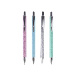 APLI Glitter - Stylo à bille bleu - disponible dans différentes couleurs