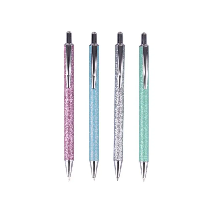 APLI Glitter - Stylo à bille bleu - disponible dans différentes couleurs