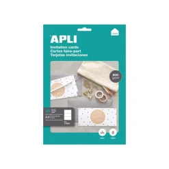 Apli Home - 45 Cartes d'invitation 210 x 99 mm - 200 g/m² (15 feuilles A4)