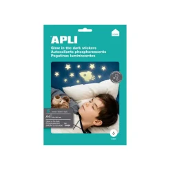 Apli Home - Étiquettes phosphorescentes - 5 feuilles A4
