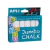 Apli Jumbo - 6 craies géantes blanches - pour trottoir