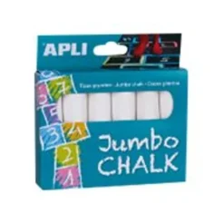 Apli Jumbo - 6 craies géantes blanches - pour trottoir