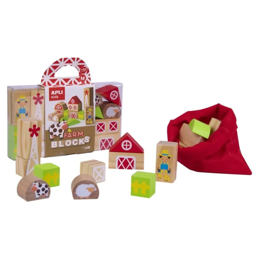 Apli Kids - Blocs de construction - thème ferme