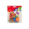 APLI kids - Forme à décorer - 120 mousses - chiffres - bleu, jaune, rouge, vert, orange