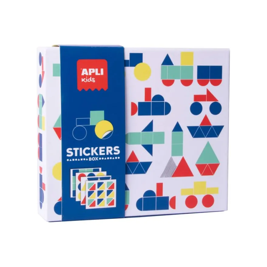 APLI kids - Stickers game geometric vehicles