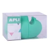 Apli Nordik - Distributeur de ruban adhésif 19 mm x 33 m - vert