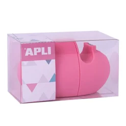 Apli Nordik - Distributeur de ruban adhésif 19 mm x 33 m - rose