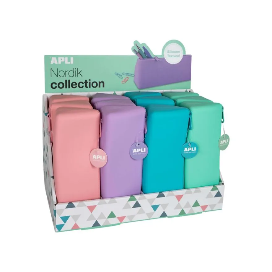 Apli Nordik Collection - Trousse triangulaire 1 compartiment - silicone - disponible dans différentes couleurs