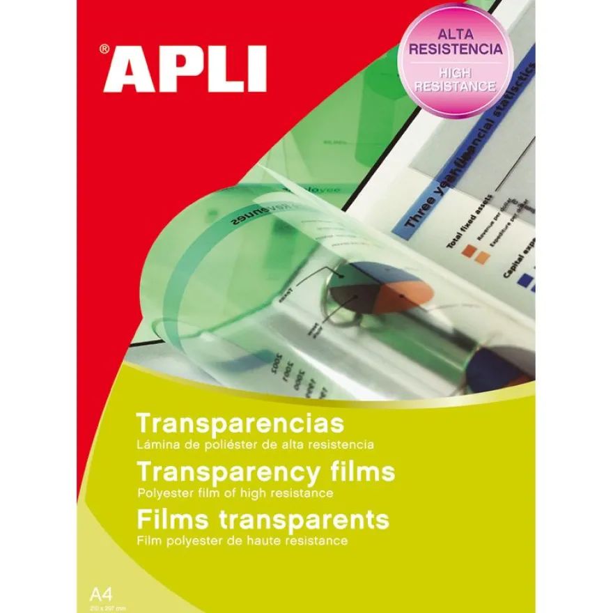 Apli Paper - Films transparents pour rétroprojecteur - A4 - 20 feuilles - impression laser
