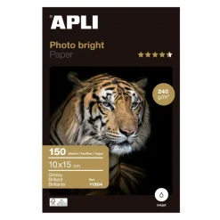 Apli Paper - Papier photo brillant - 10 x 15 cm - 240 g/m² - 150 feuilles