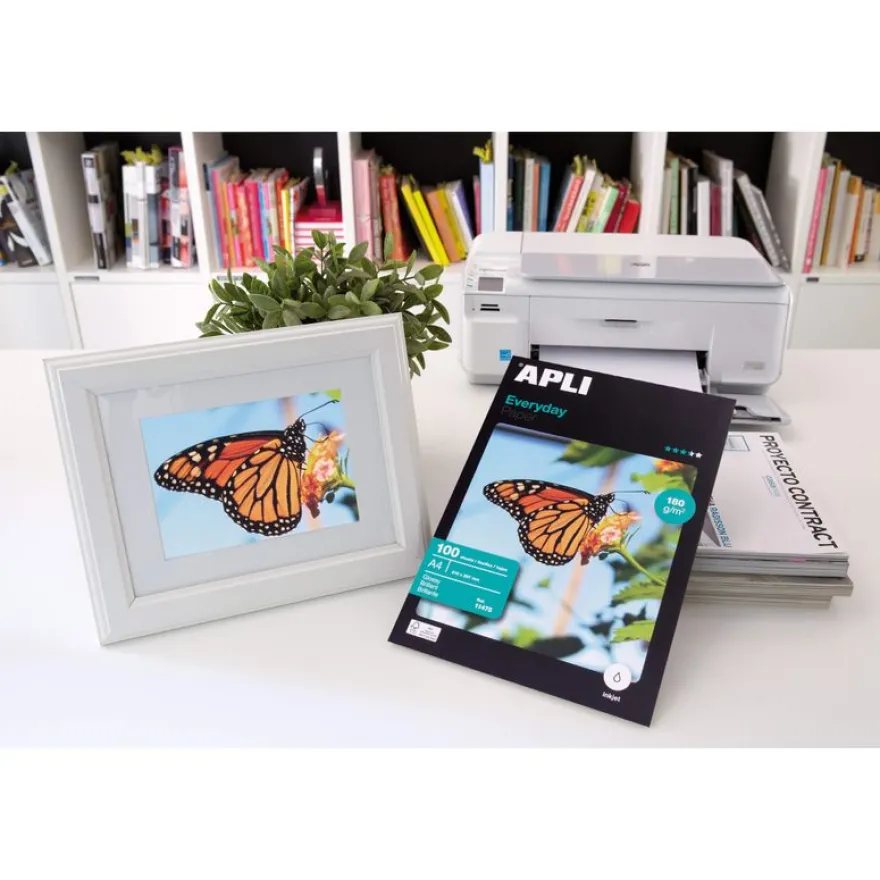 Apli Paper EVERYDAY - Papier photo brillant - A4 - 180 g/m² - 100 feuilles