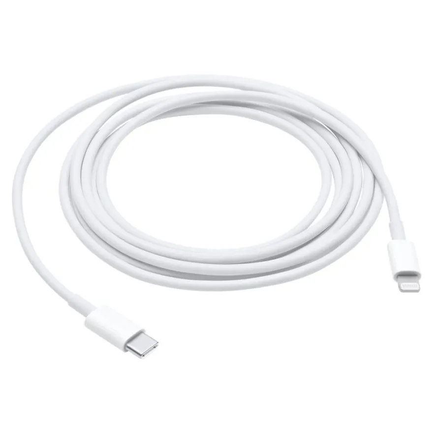 Apple - Câble USB-C mâle vers Lightning mâle - 2 m - blanc