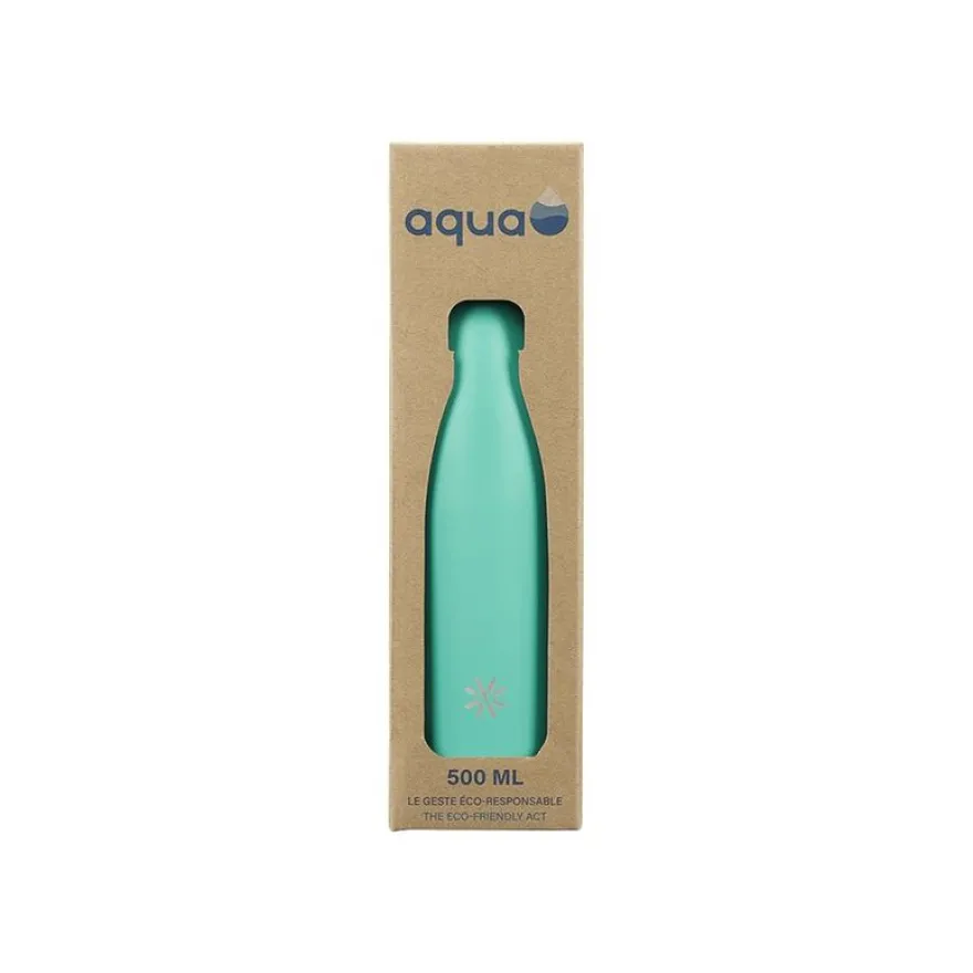 Aqua Neon - Gourde Bouteille isotherme 500 ml - double paroi - disponible dans différentes couleurs - Viquel