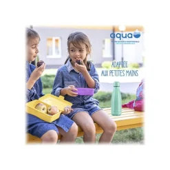 Aqua Pastel - Gourde Bouteille isotherme 350 ml - double paroi - disponible dans différentes couleurs - Viquel