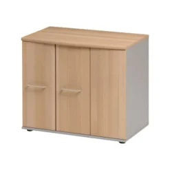 Armoire basse JAZZ+ - L80 x H71 x P48 - 3 portes - Hêtre