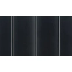 Armoire haute à rideaux - L120 x H198 x P43 cm - corps noir/rideau noir