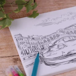 Artist Canvas Venice (toile sur chevalet avec 6 feutres)