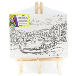 Artist Canvas Venice (toile sur chevalet avec 6 feutres)