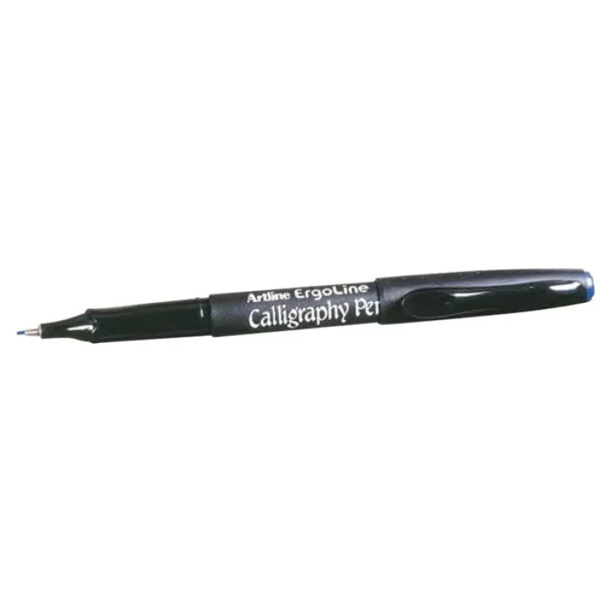 Artline - Marqueur permanent Calligraphie - pointre fibre fine - noir