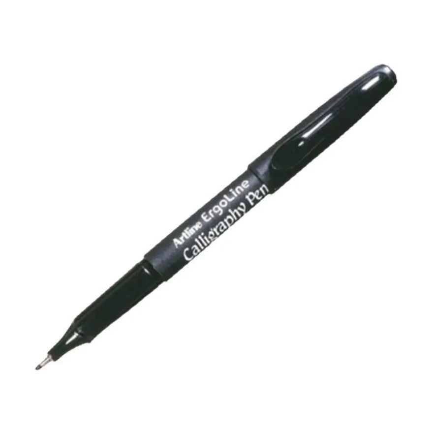 Artline - Marqueur permanent Calligraphie - pointre fibre extra fine - noir