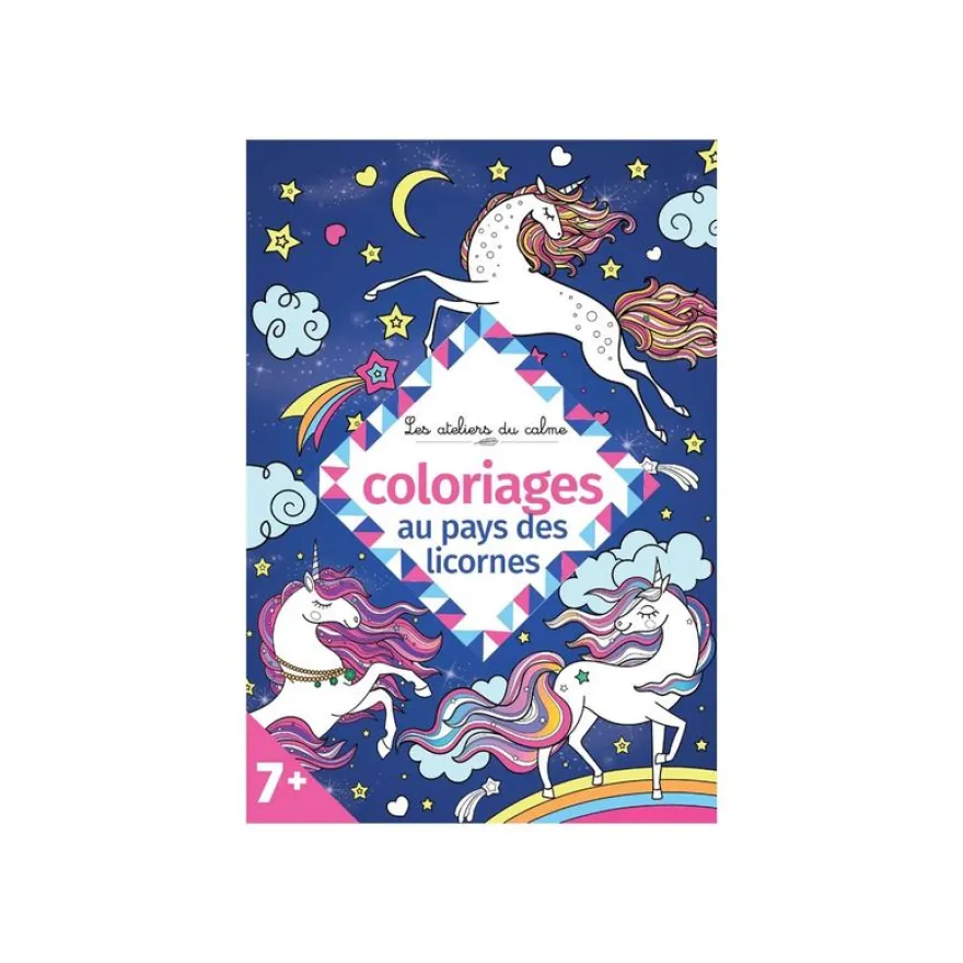 Au pays des licornes - par Notaert Amandine - livre à colorier