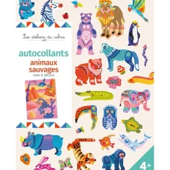 Autocollants animaux sauvages - avec 6 décors