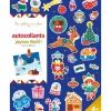 Autocollants Joyeux Noël ! avec 6 décors - pochette avec accessoires