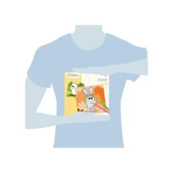 Avenue Mandarine GRaffy Easy - Feuille de coloriage - animaux de la ferme - 120 g/m² - 24 feuilles - blanc - papier - jaune
