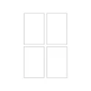 Avery - 48 Cartes de correspondance à bords lisses - 128 x 82 mm - 260 g/m² - impression jet d'encre (C2318-12)